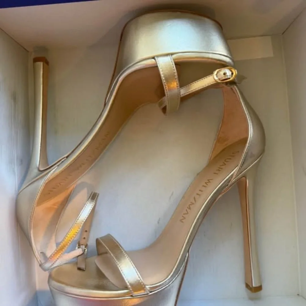Stuart Weitzman Nudistcurve Hollywood Sandal Size 10.5